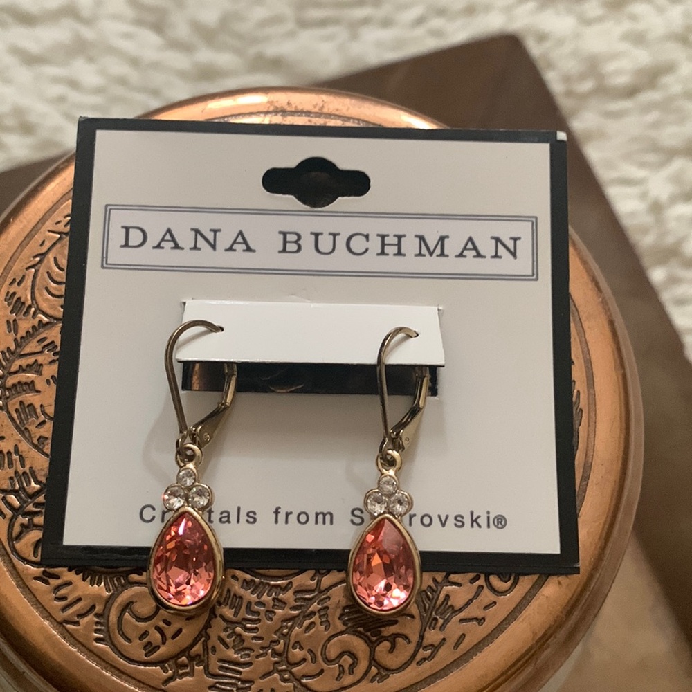 Swarovski Pink Drop Earrings